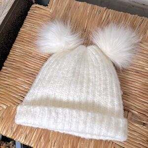Kids Winter Hat Toddler Knitted Pom Beanie Fleece Lined Cap
